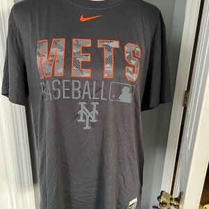 Nike NY Mets Baseball Dri-Fit T-shirt Sz L